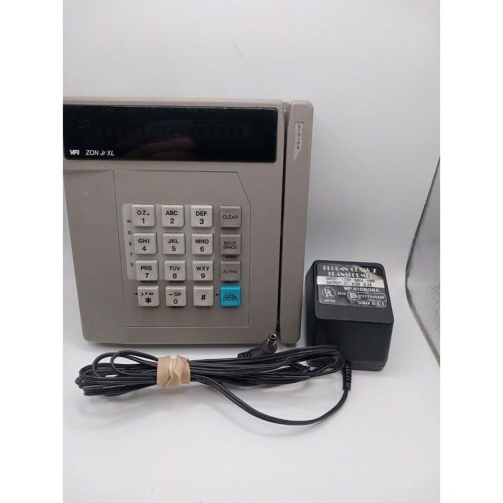 VeriFone Model ZON Jr. XL POS Credit Card Reader WORKS!!!